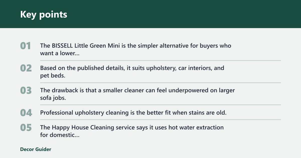 Key points: Alternatives