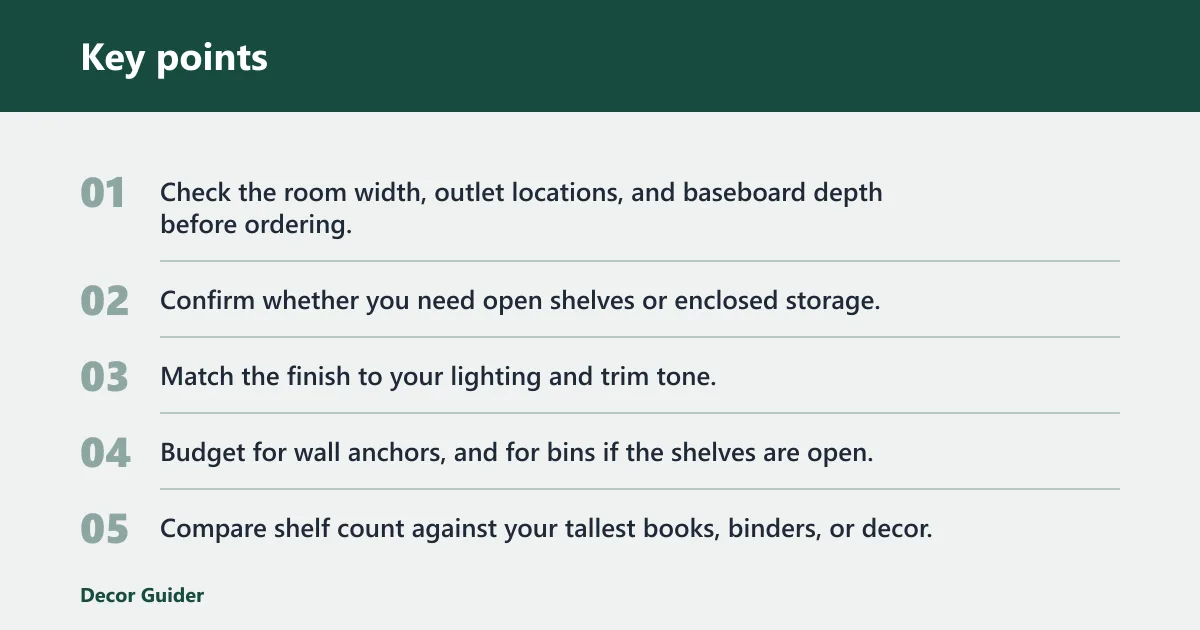 Key points: What does not