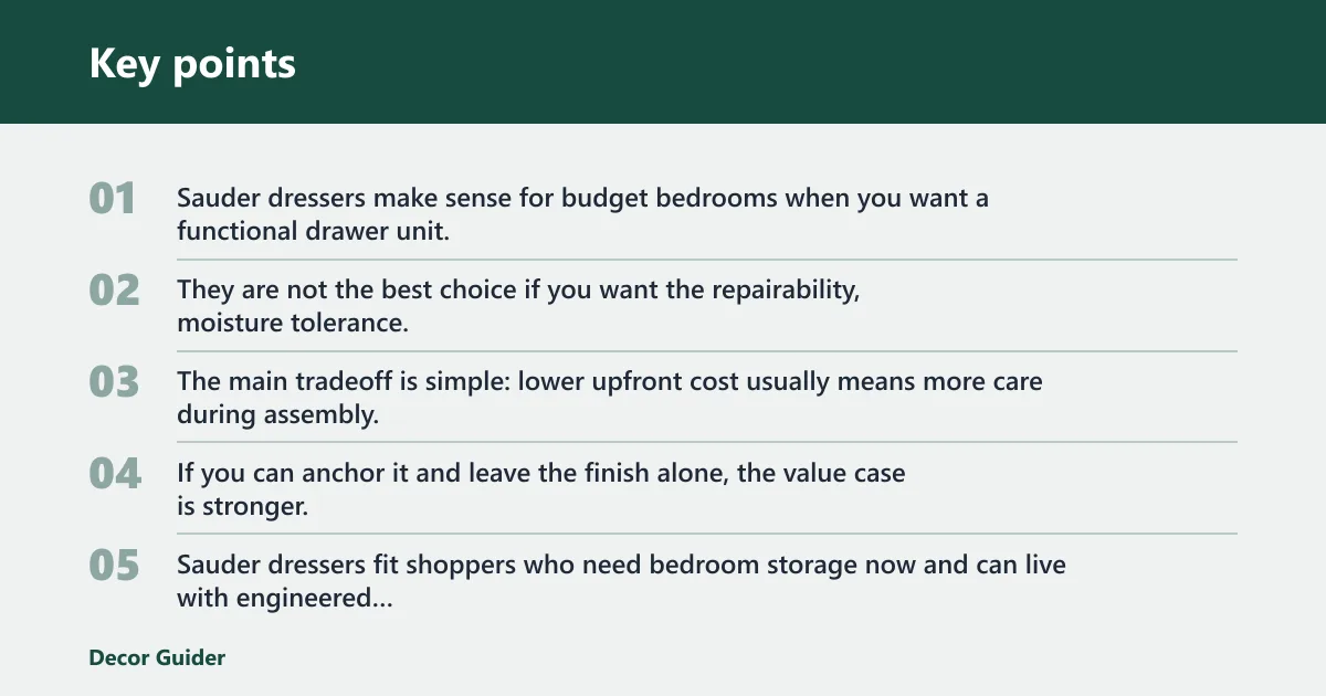 Key points: Verdict at a glance