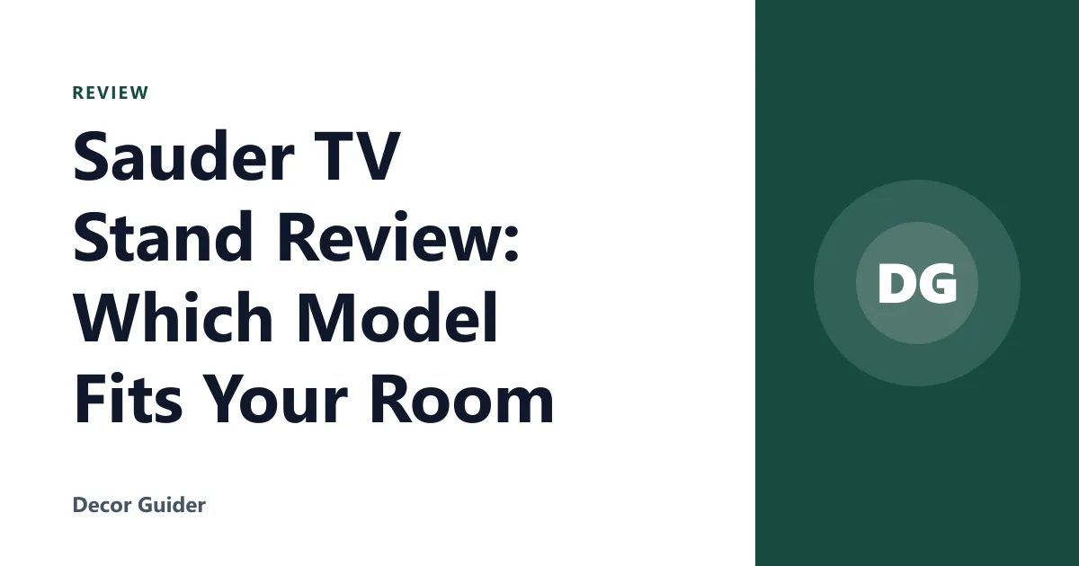 Sauder TV Stand Review: Which Model Fits Your Room