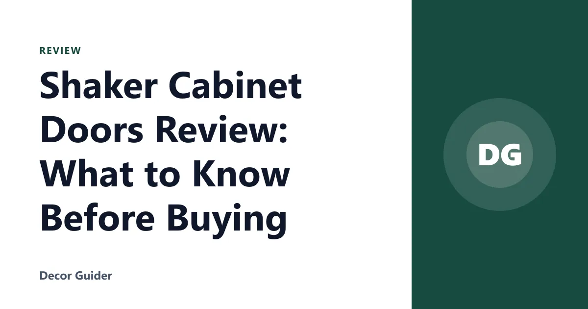 Shaker Cabinet Doors Review: What to Know Before Buying