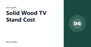 Solid Wood TV Stand Cost