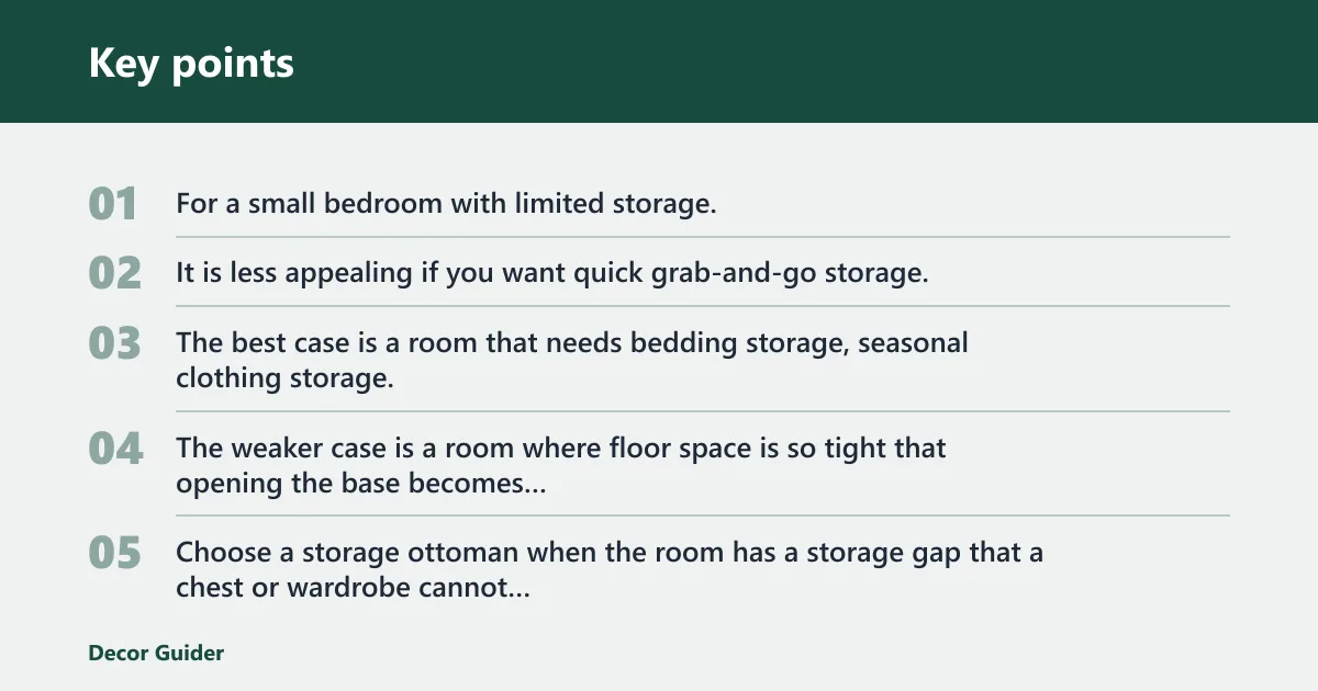 Key points: Verdict by bedroom type