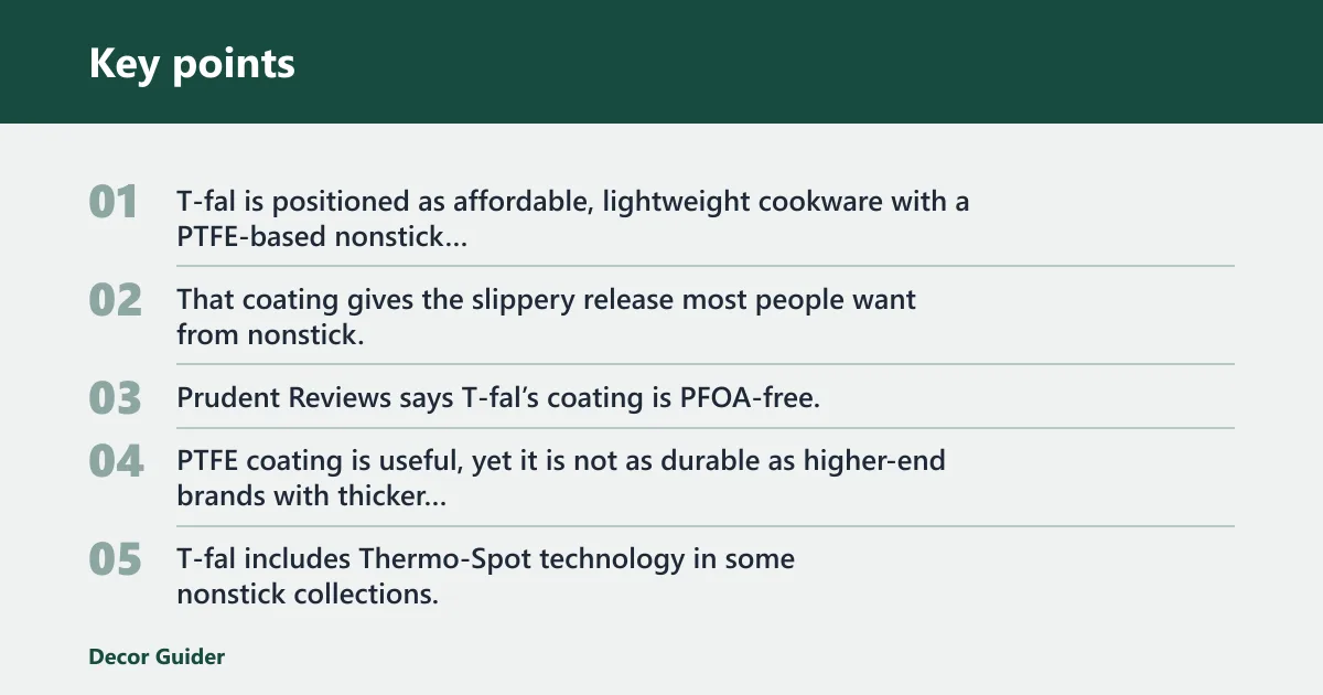 Key points: Specs at a glance