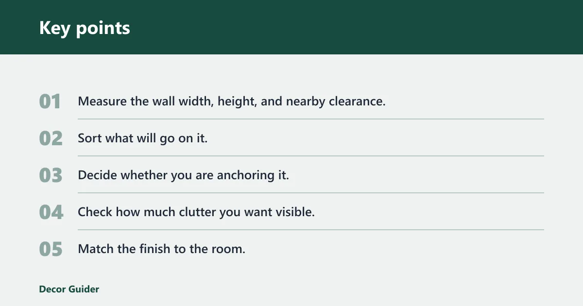 Key points: Target Threshold bookshelf review checklist
