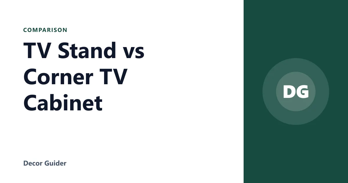 TV Stand vs Corner TV Cabinet
