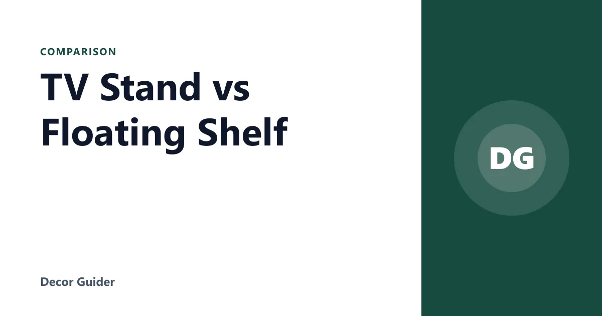 TV Stand vs Floating Shelf