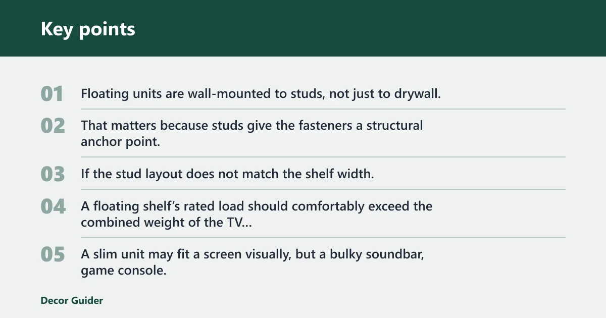 Key points: How much weight and load can the wall take?