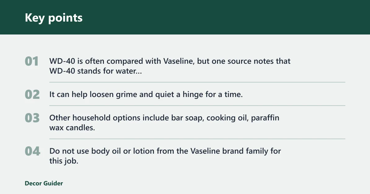 Key points: What works better than Vaseline?