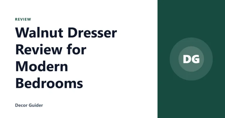 Walnut Dresser Review for Modern Bedrooms