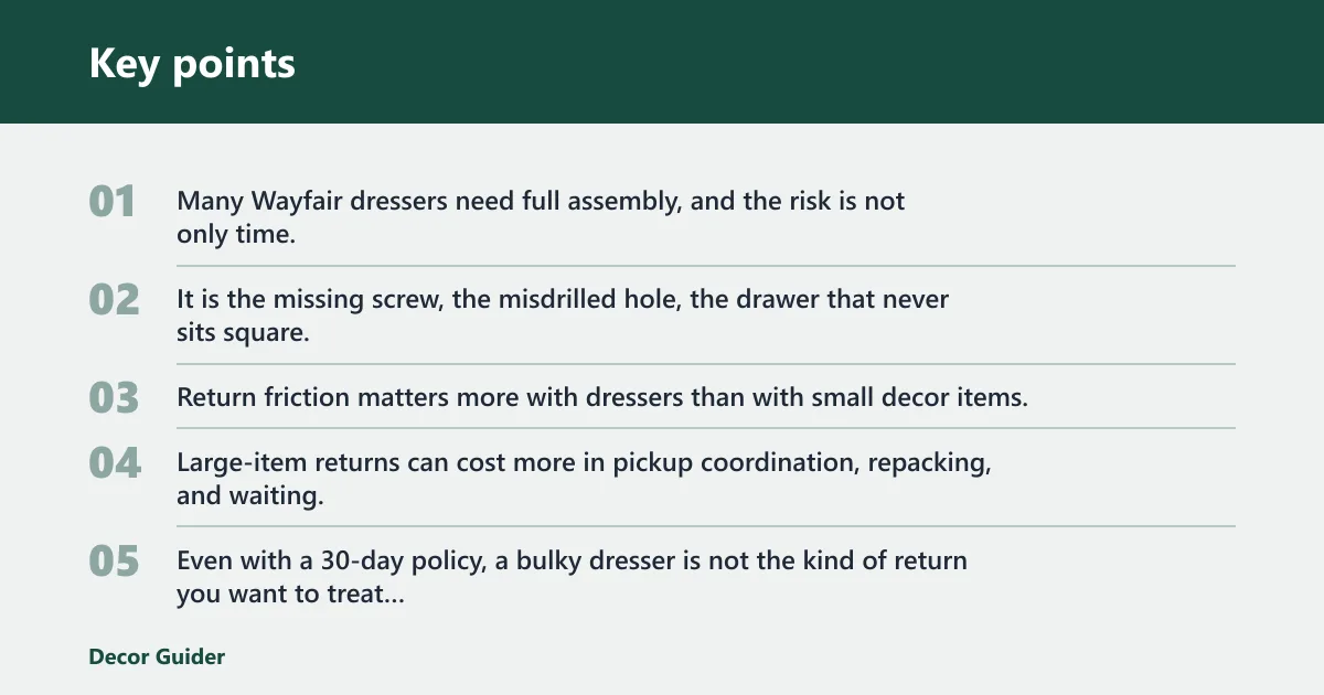 Key points: What does not