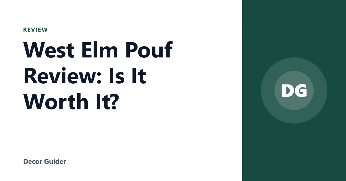 West Elm Pouf Review: Is It Worth It?