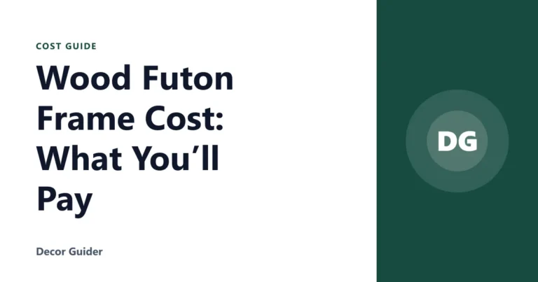 Wood Futon Frame Cost: What You’ll Pay